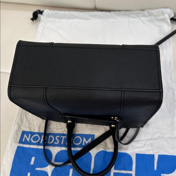 REBECCA MINKOFF Mini MAB Black/Gold Shoulder Bag Crossbody Leather Tote - Picture 10 of 14